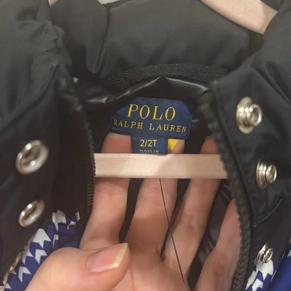 *NEW* RALPH LAUREN TODDLER GIRLS SNOWFLAKE PUFFER COAT JACKET 2T - Picture 3 of 10